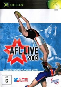 AFL Live 2003 PAL Xbox PAL box art